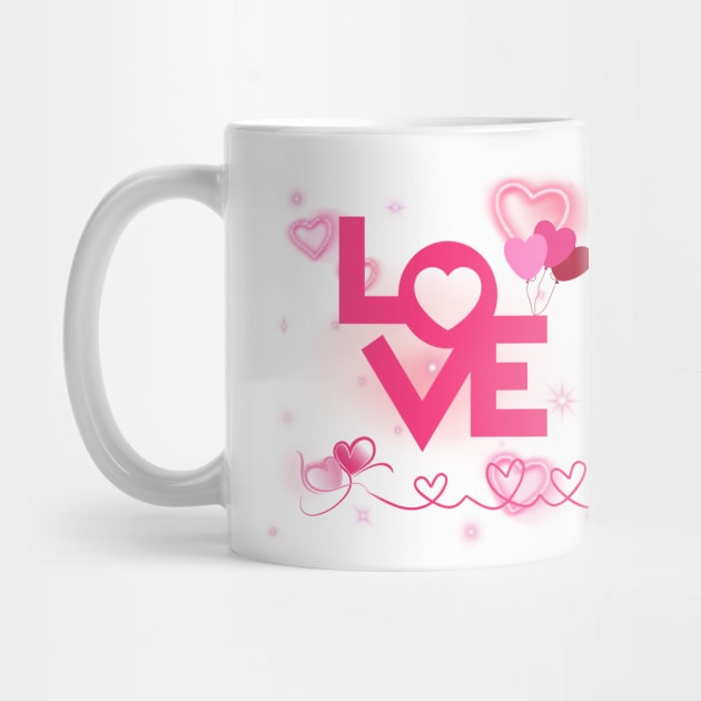 "Pink Passion Love Splash" by BencDesignStudio